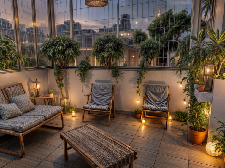 sân thượng nhà ngõ ô tô 7 chỗ phố Kim Đồng, hơn 8,9 tỷ